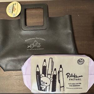Rilakkuma Tote Purse Make Up Handbag Bag